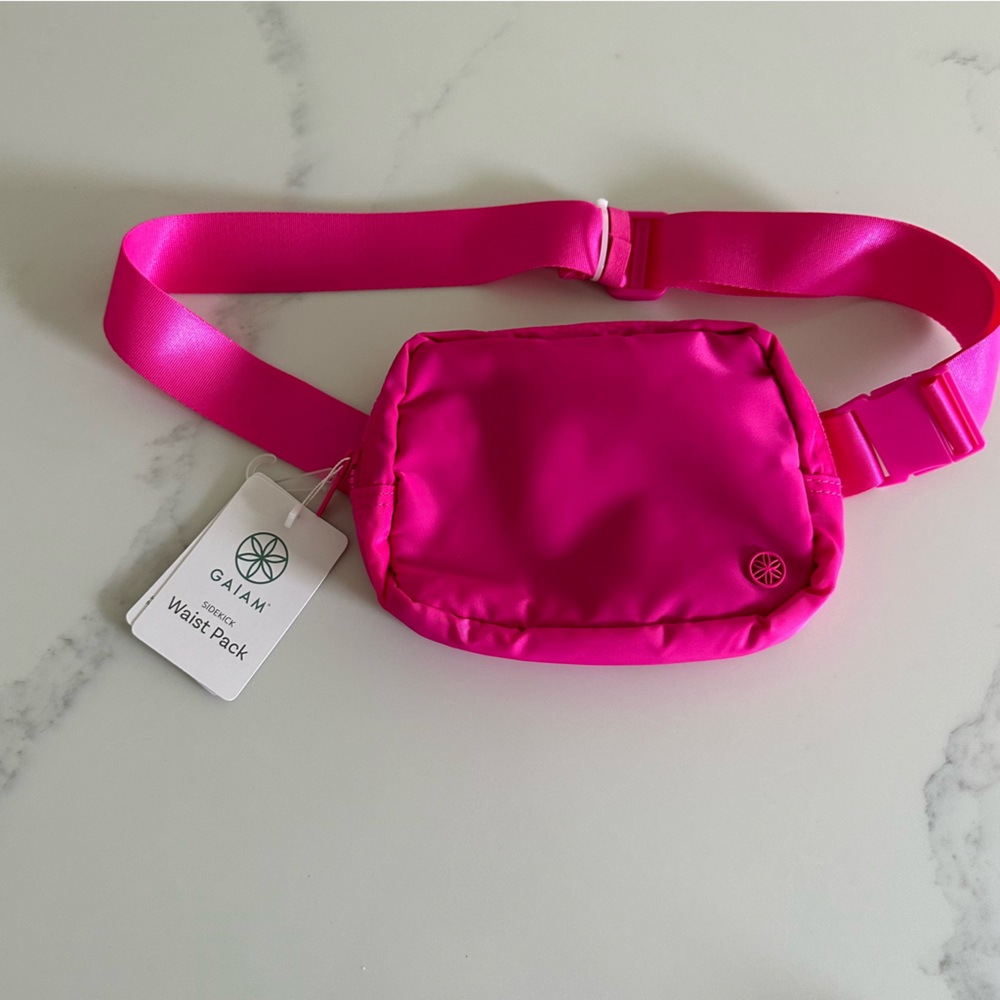 NWT GAIAM Side Kick Waist Pack - Hot Pink - Picture 1 of 10